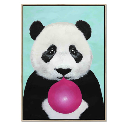 PANDA WITH BUBBLEGUM | CANVAS