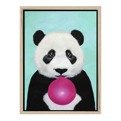 PANDA WITH BUBBLEGUM | CANVAS