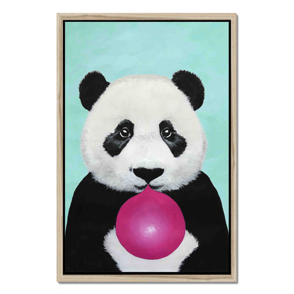 PANDA WITH BUBBLEGUM | CANVAS