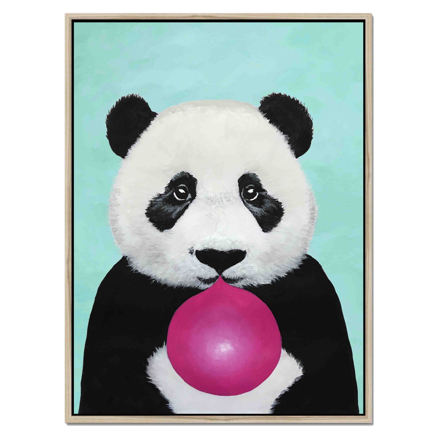 PANDA WITH BUBBLEGUM | CANVAS