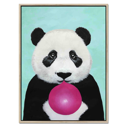 PANDA WITH BUBBLEGUM | CANVAS