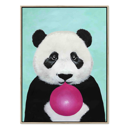PANDA WITH BUBBLEGUM | CANVAS