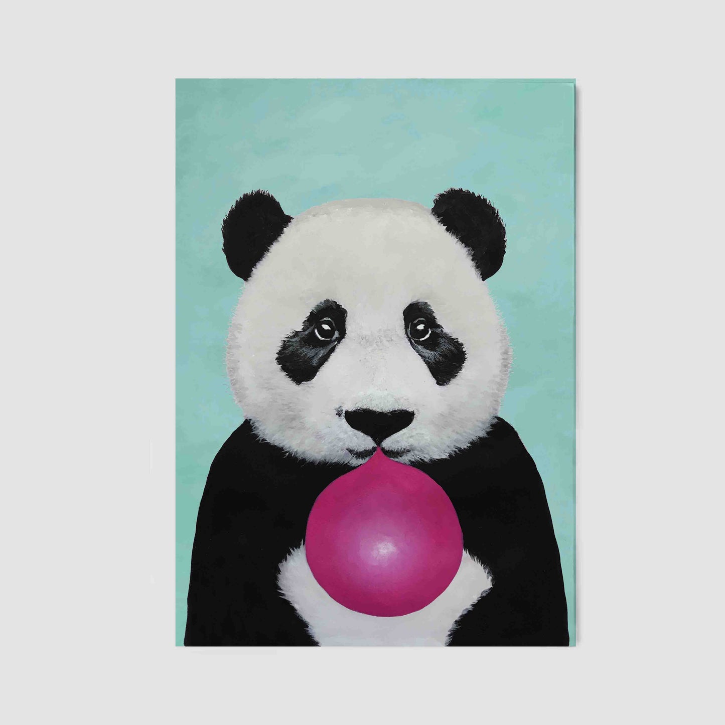 PANDA WITH BUBBLEGUM | CANVAS