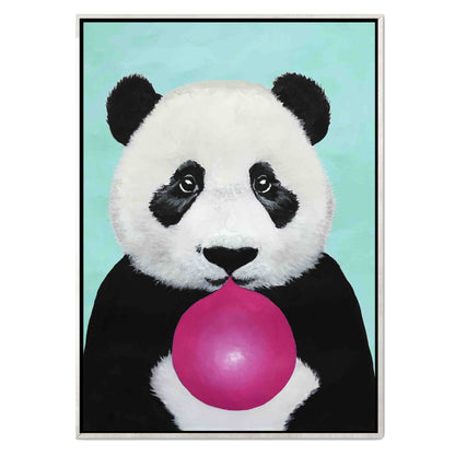 PANDA WITH BUBBLEGUM | CANVAS