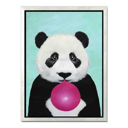 PANDA WITH BUBBLEGUM | CANVAS