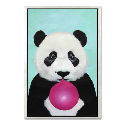 PANDA WITH BUBBLEGUM | CANVAS