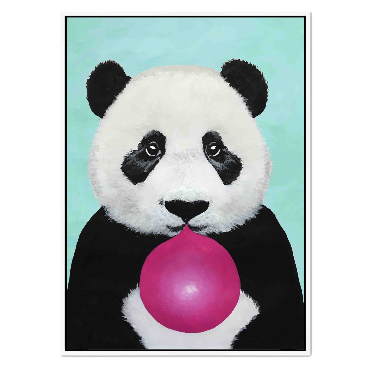 PANDA WITH BUBBLEGUM | CANVAS