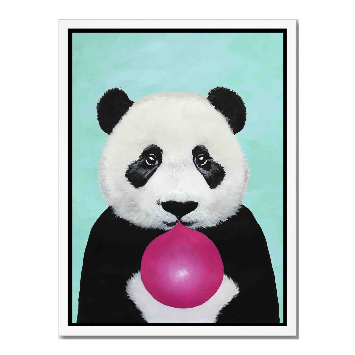 PANDA WITH BUBBLEGUM | CANVAS