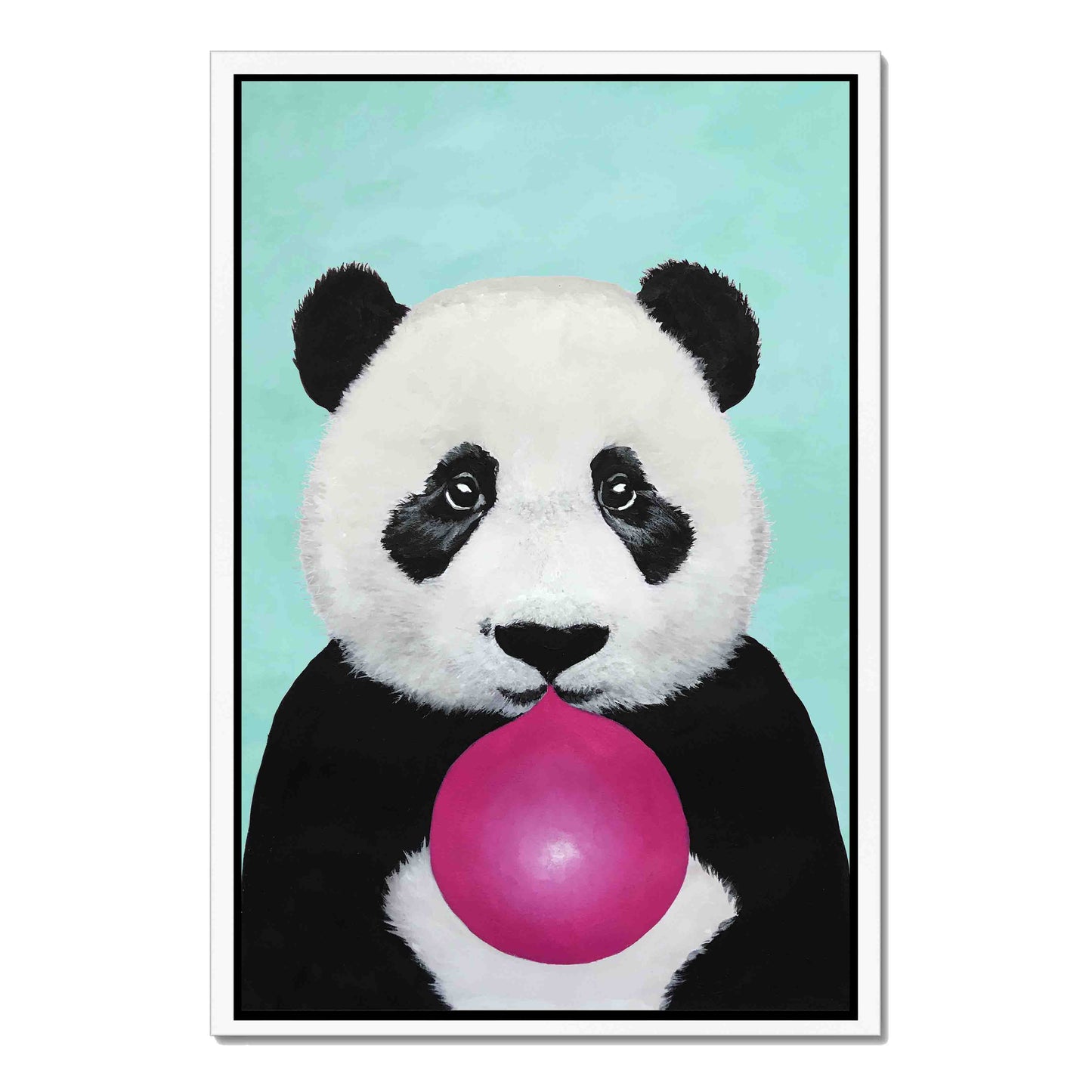 PANDA WITH BUBBLEGUM | CANVAS