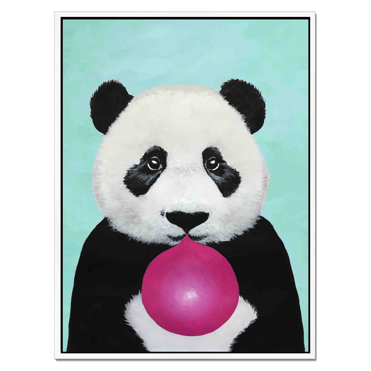 PANDA WITH BUBBLEGUM | CANVAS