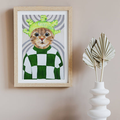 RETRO CAT | PRINT