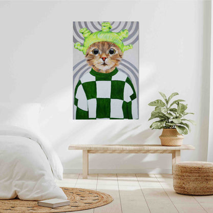 RETRO CAT | CANVAS
