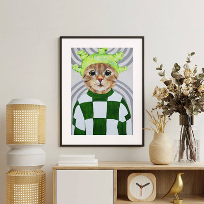 RETRO CAT | PRINT