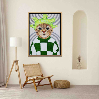 RETRO CAT | CANVAS