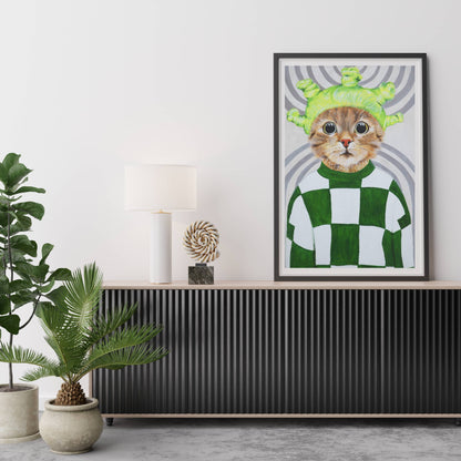 RETRO CAT | PRINT