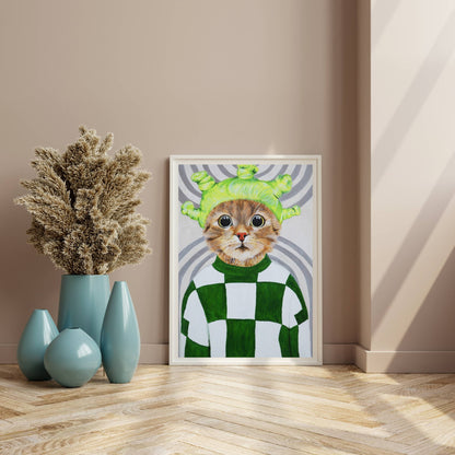 RETRO CAT | PRINT