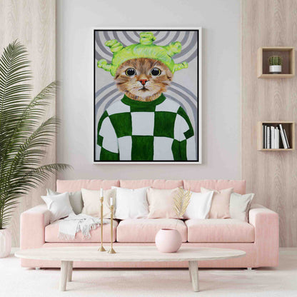 RETRO CAT | CANVAS