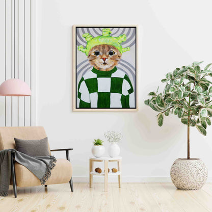 RETRO CAT | CANVAS