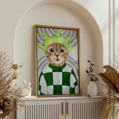 RETRO CAT | CANVAS