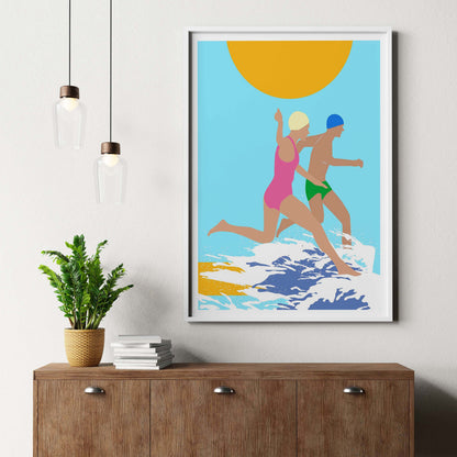 RUNNING SWIMMERS | PRINT