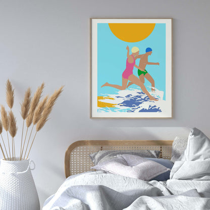 RUNNING SWIMMERS | PRINT