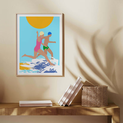 RUNNING SWIMMERS | PRINT