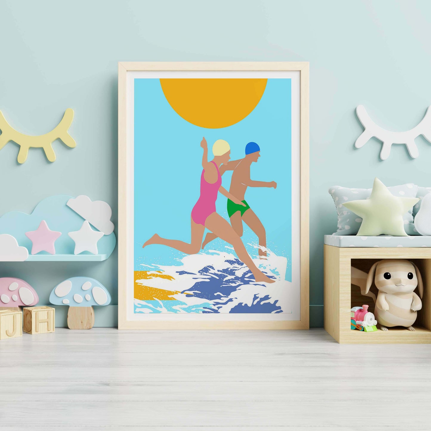RUNNING SWIMMERS | PRINT