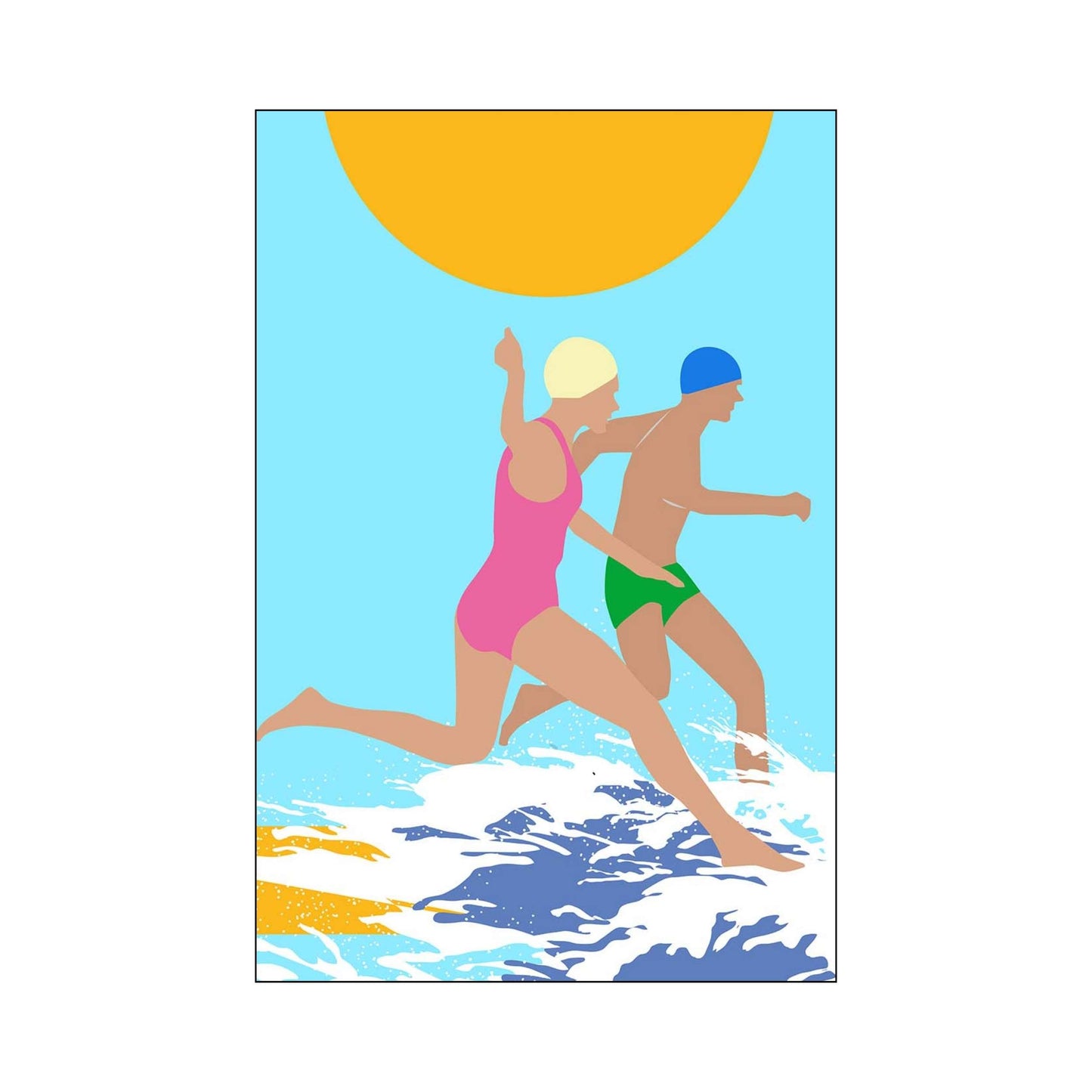 RUNNING SWIMMERS | PRINT