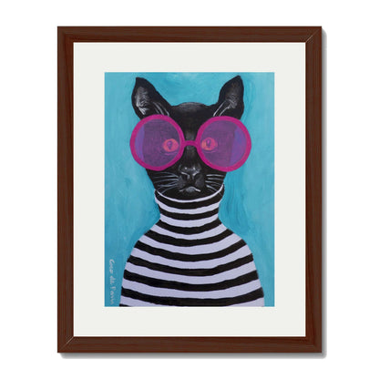 STRIPY BLACK CAT | PRINT