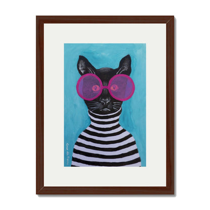 STRIPY BLACK CAT | PRINT