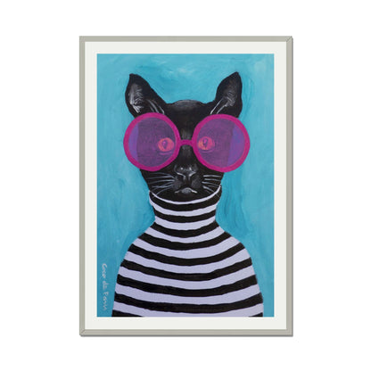 STRIPY BLACK CAT | PRINT