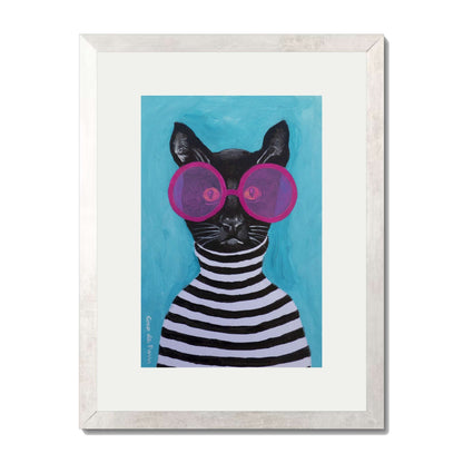STRIPY BLACK CAT | PRINT