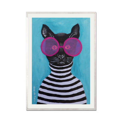 STRIPY BLACK CAT | PRINT