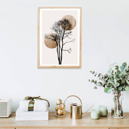 SUN AND MOON HIDING GOLD | PRINT