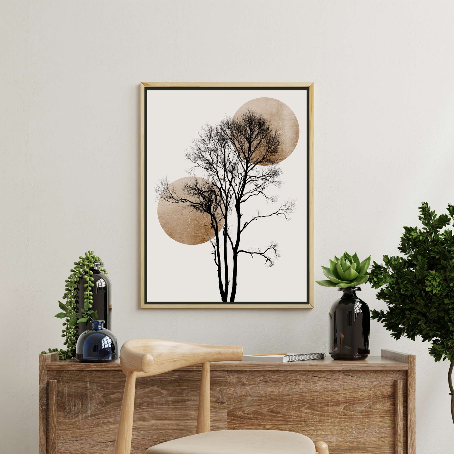 SUN AND MOON HIDING GOLD | CANVAS