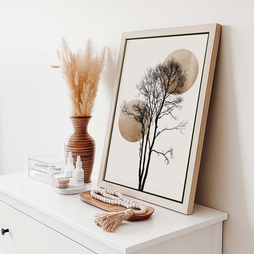 SUN AND MOON HIDING GOLD | CANVAS