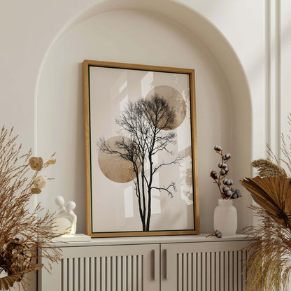 SUN AND MOON HIDING GOLD | CANVAS