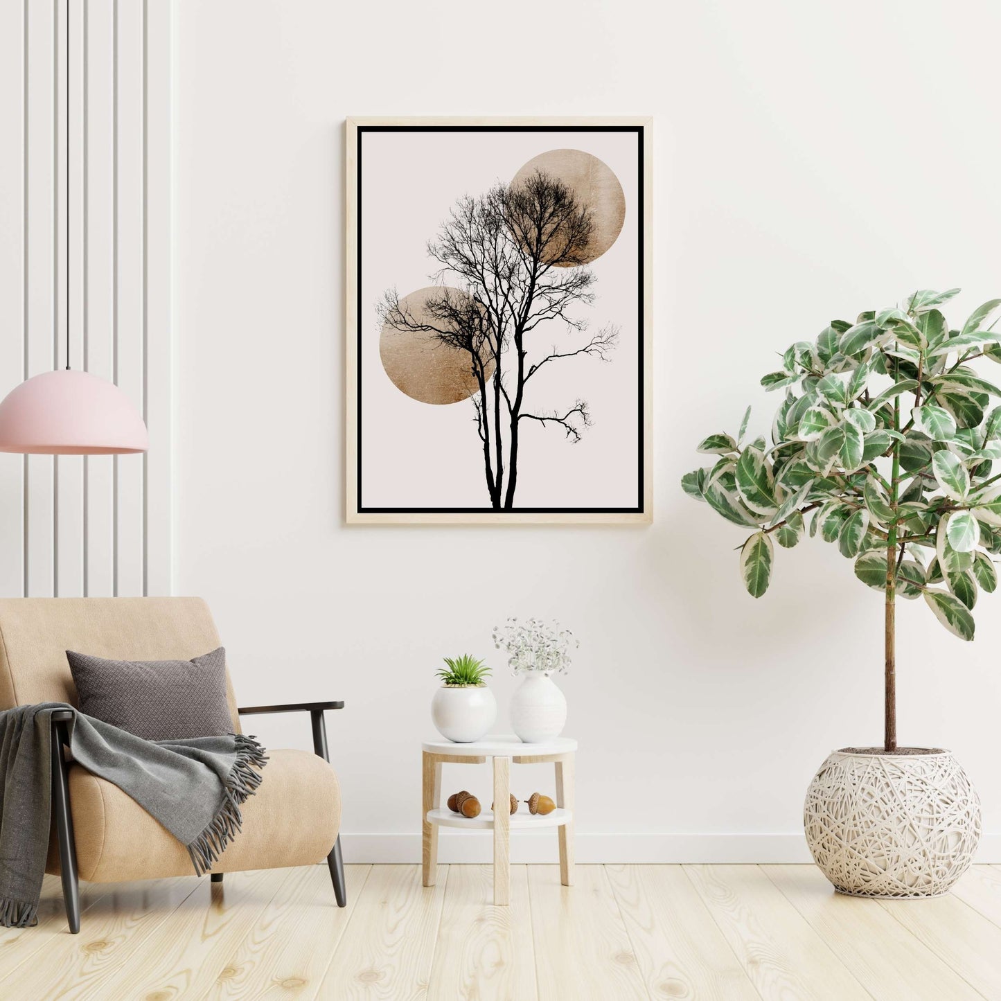 SUN AND MOON HIDING GOLD | CANVAS