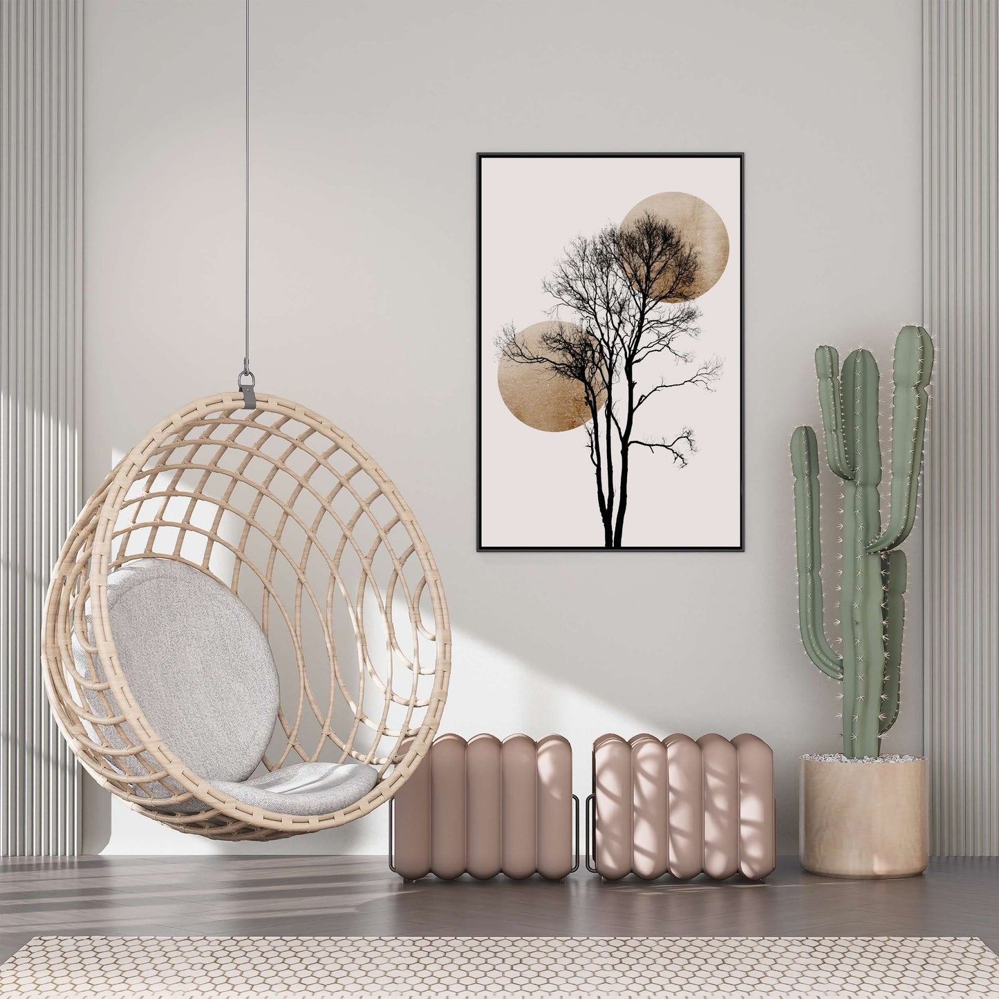 SUN AND MOON HIDING GOLD | CANVAS