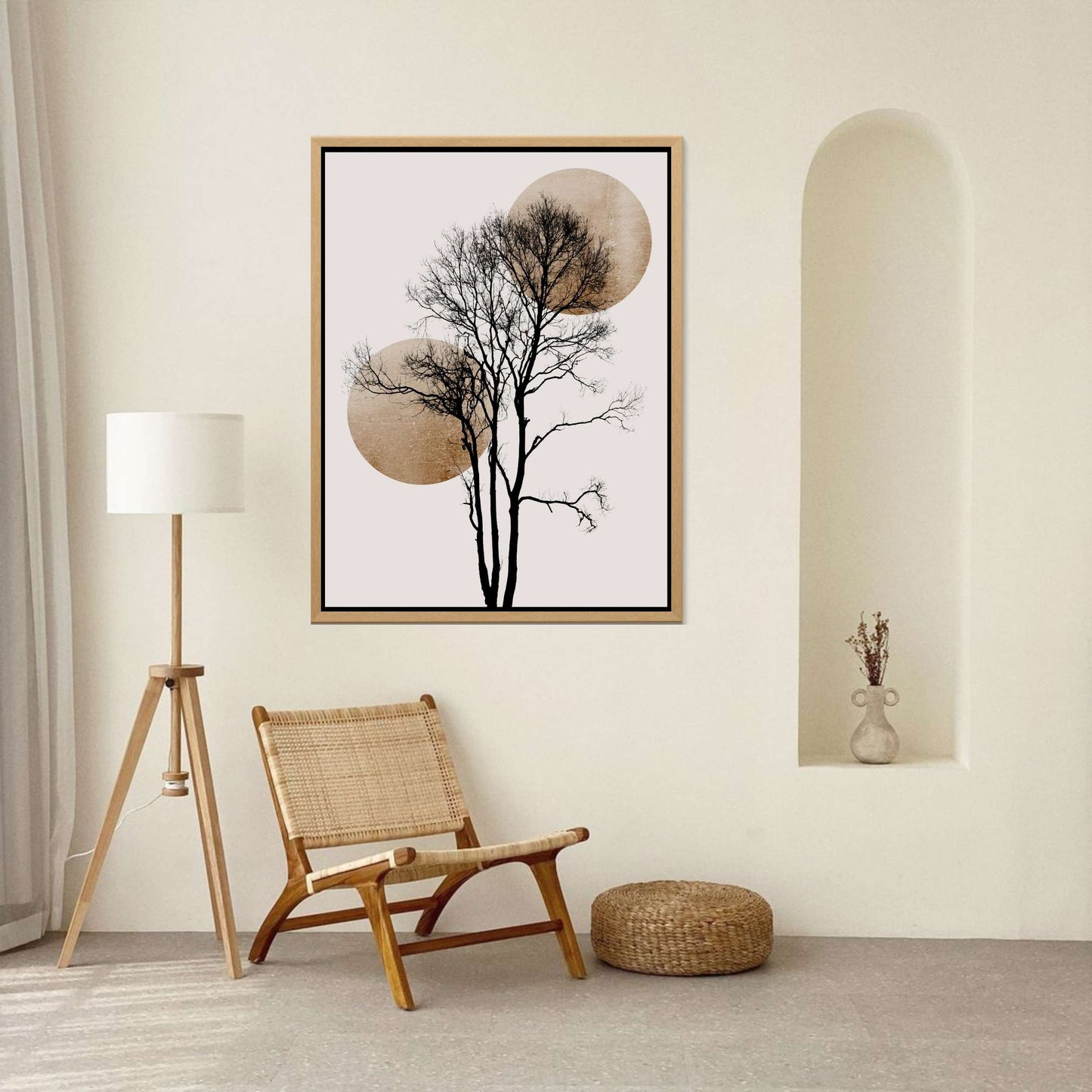 SUN AND MOON HIDING GOLD | CANVAS