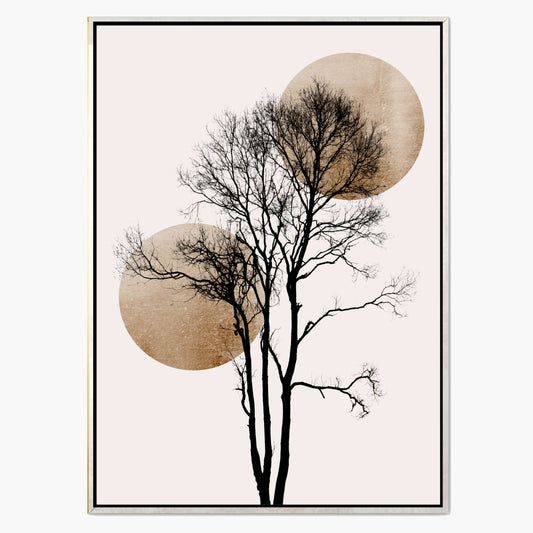 SUN AND MOON HIDING GOLD | CANVAS