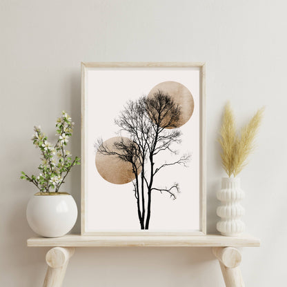 SUN AND MOON HIDING GOLD | PRINT