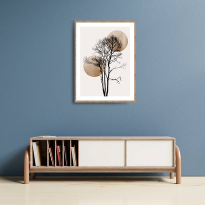 SUN AND MOON HIDING GOLD | PRINT