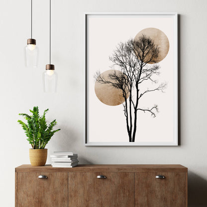 SUN AND MOON HIDING GOLD | PRINT