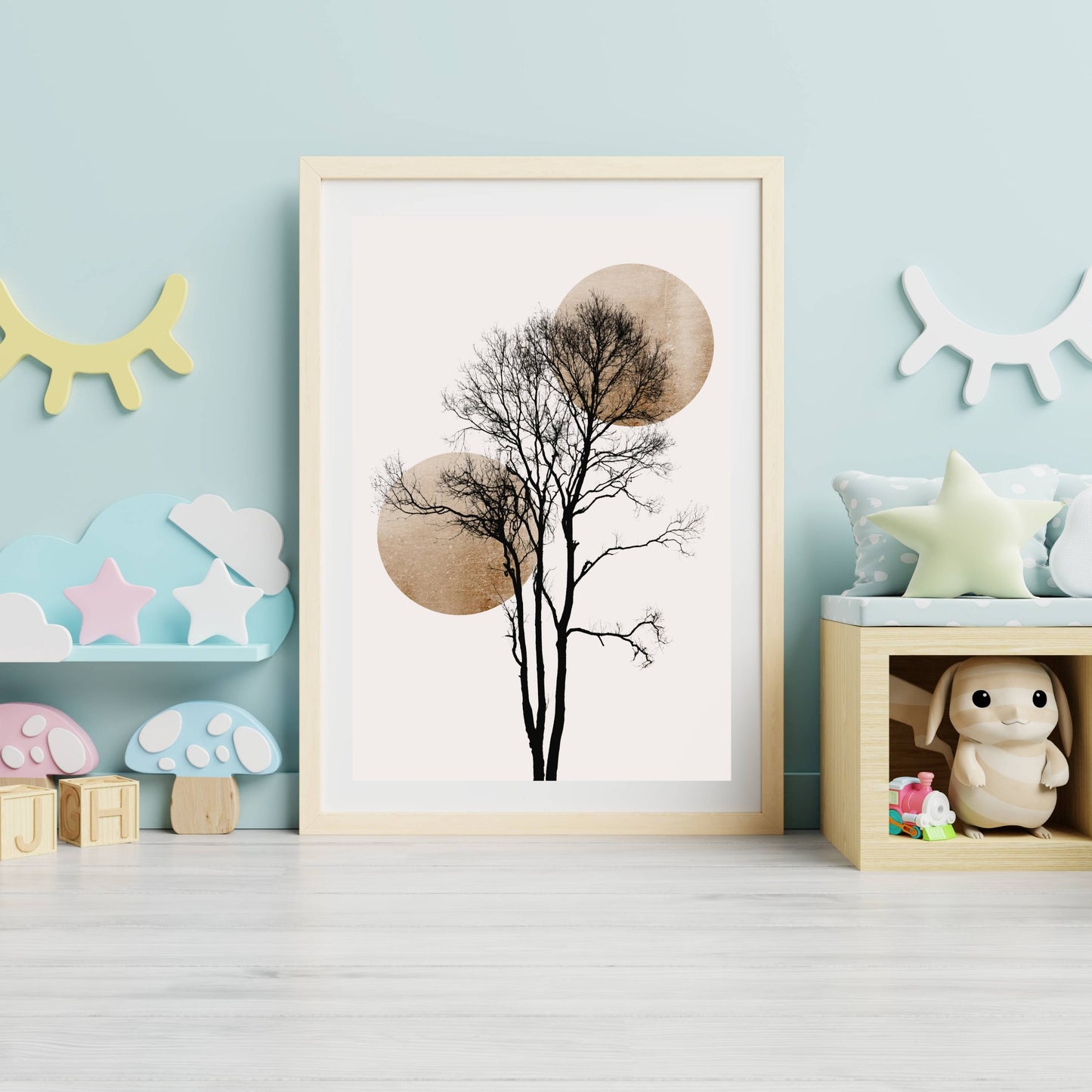 SUN AND MOON HIDING GOLD | PRINT