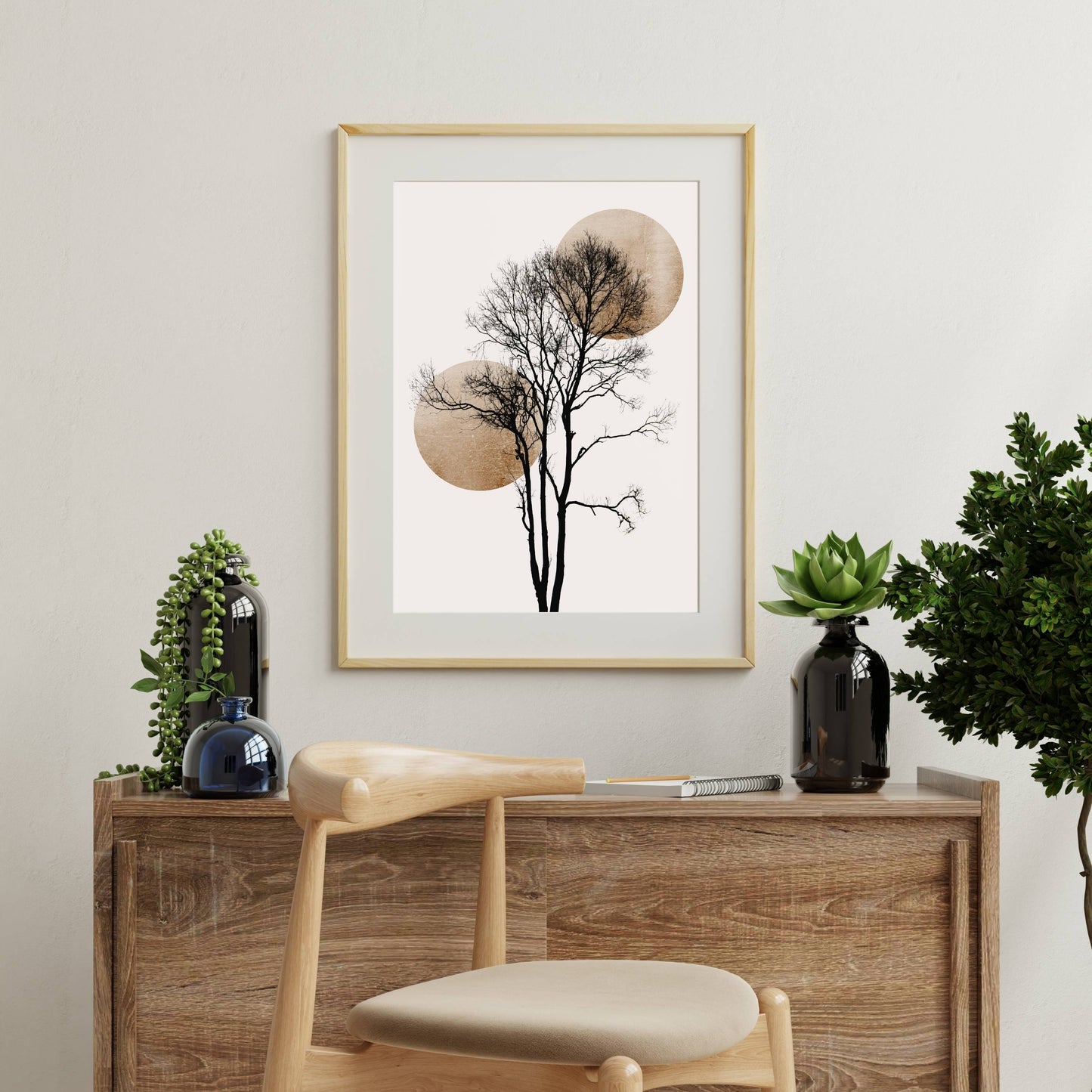 SUN AND MOON HIDING GOLD | PRINT