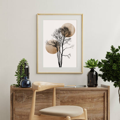 SUN AND MOON HIDING GOLD | PRINT