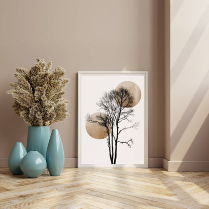 SUN AND MOON HIDING GOLD | PRINT