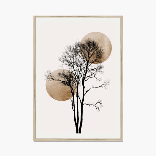 SUN AND MOON HIDING GOLD | PRINT