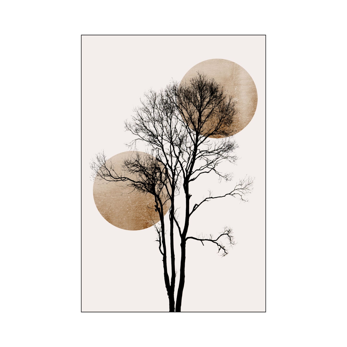 SUN AND MOON HIDING GOLD | PRINT